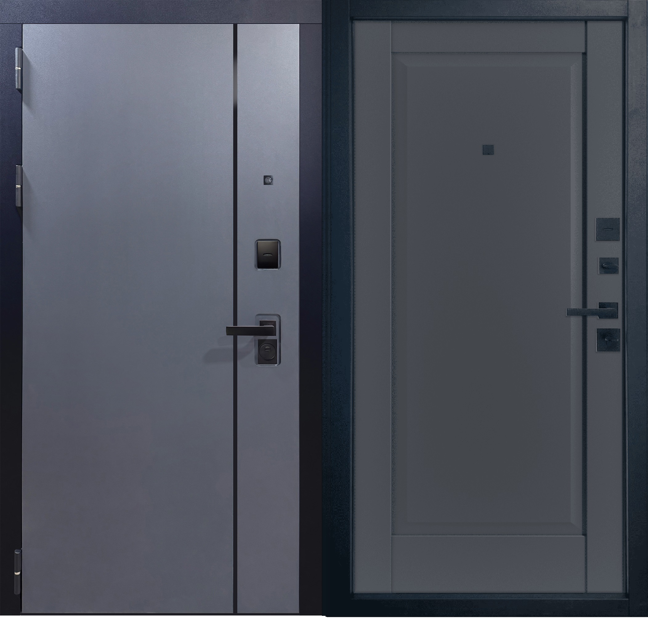 Стальная дверь «Урбан ЕР 1 Эмалекс графит»